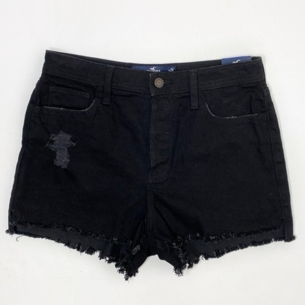 NWT Hollister High Rise Mom Shorts Raw Hem